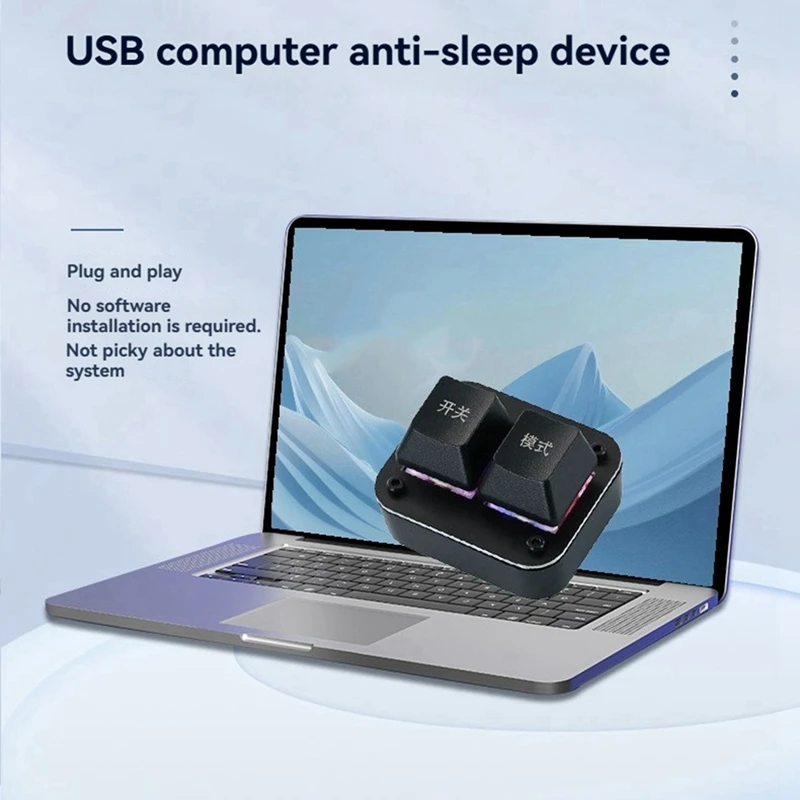Mouse Jiggler Mover Undetectable USB Automatic Mouse Mover Black Hot Sale in Stock