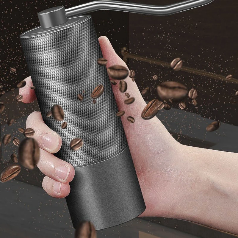 

Coffee Grinder Hand Cranked Mill Portable Bean Grinder for Camping Hand Cranked Spice Grinder with Adjustable Coarseness