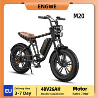 ENGWE M20 Adult Electric Bike 750W Motor E-bike 48V26AH Battery Men's Electric Bicycle 20 Inch Fat Tire  Men's E-Mountain Ebike