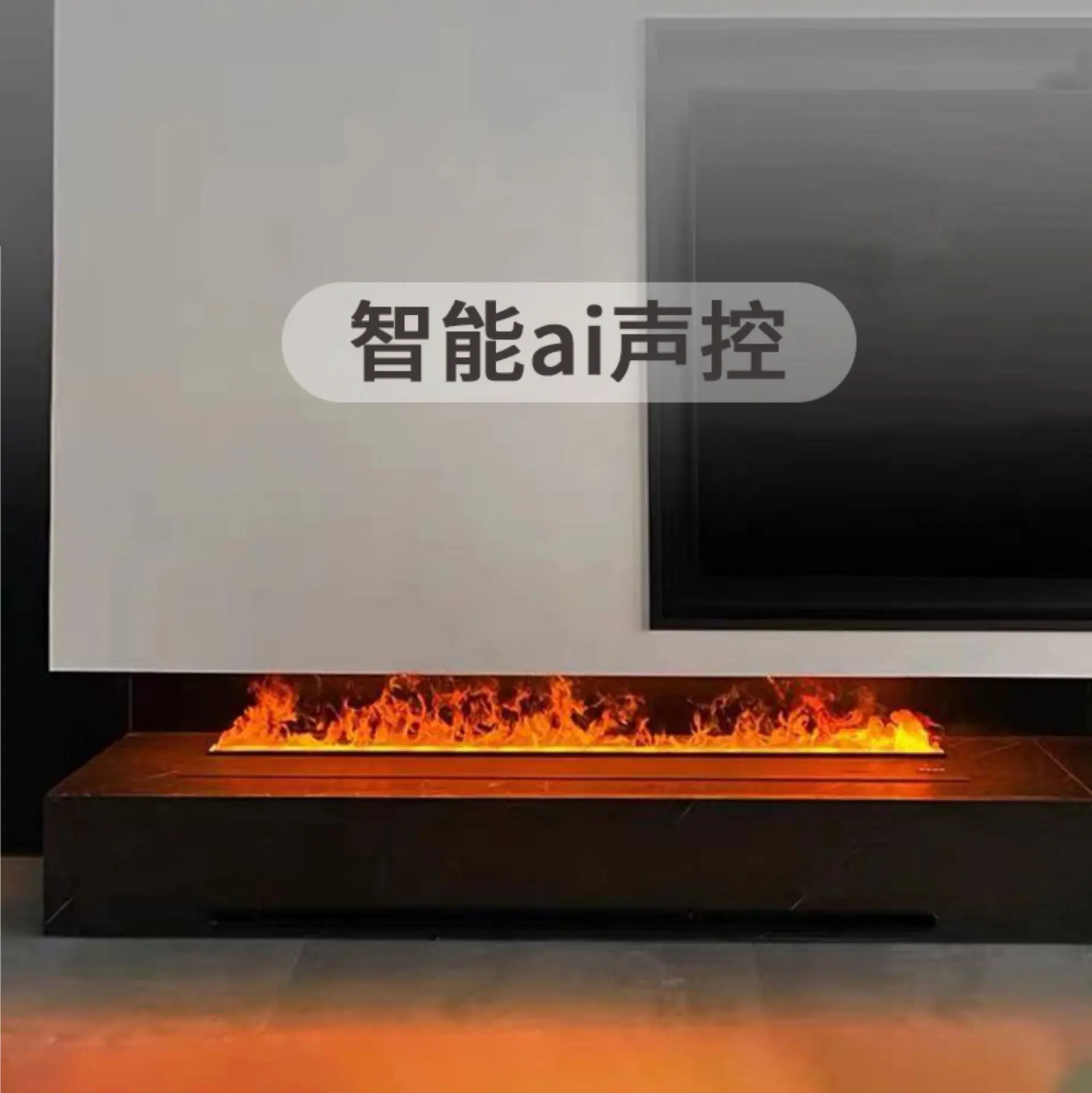 3D atomizing fireplace European decoration embedded electronic fireplace simulation flame humidifier Internet celebrity  cabinet