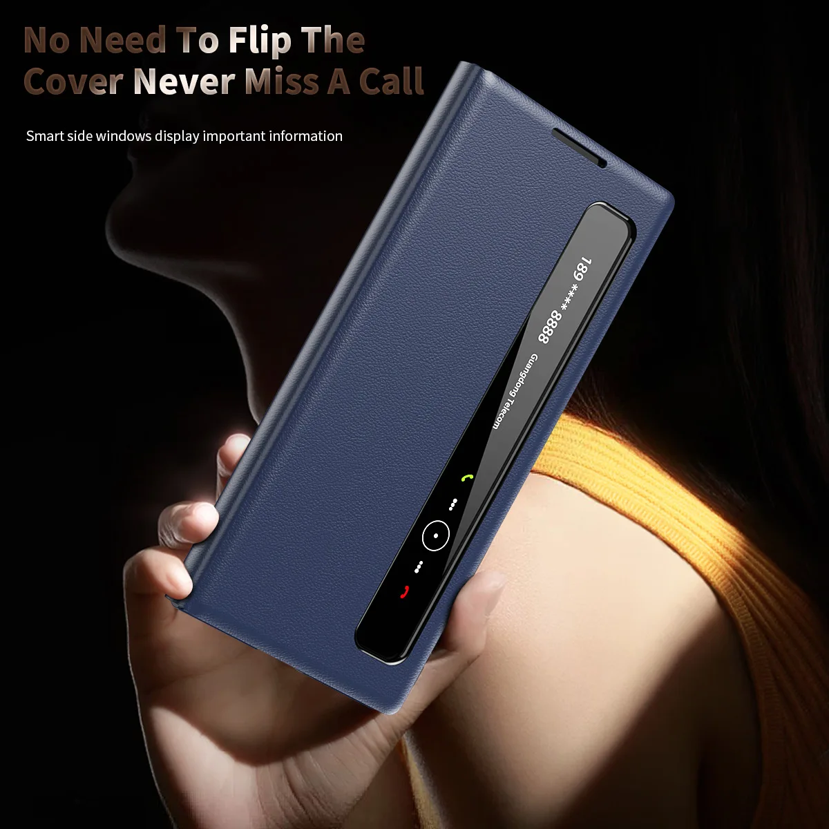 Z Fold 8Ultra Side Smart Window Case, Wake Up/Sleep, Phone Protect Cover For Samsung Galaxy Z Fold8Ultra Holder Stand Phone Case