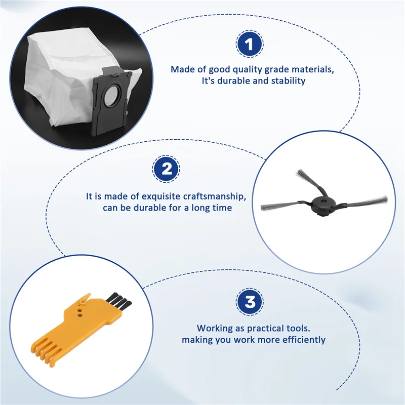 ドリームx40ウルトラ-x40プロ-s30プロウルトラロボット掃除機用家電-メインサイドブラシhepaフィルターモップクロスダストb