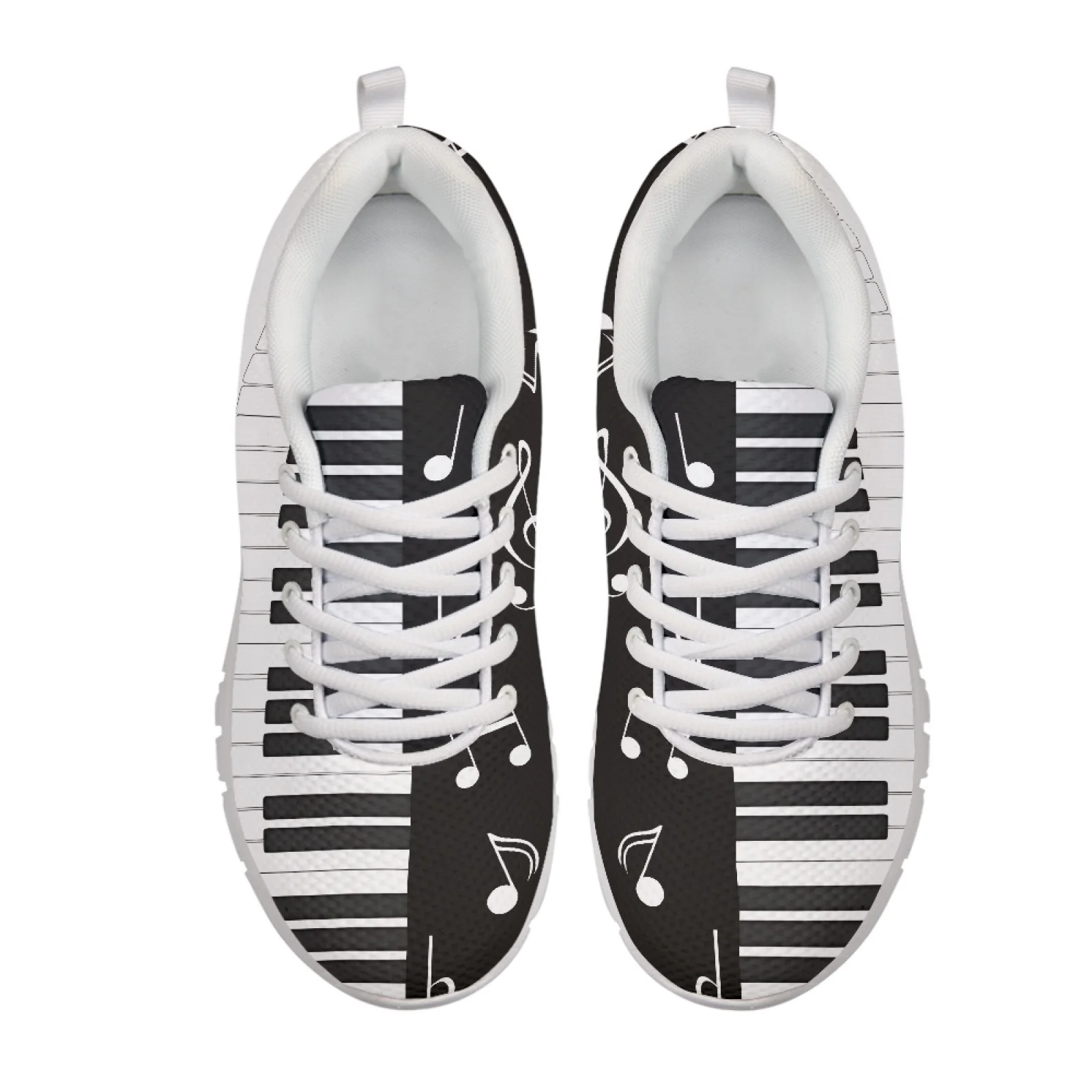 Coloranimal Music notes Work Shoes Mesh & EVA Sole Athletic Shoes Lace Up Athletic Sneaker for Mens