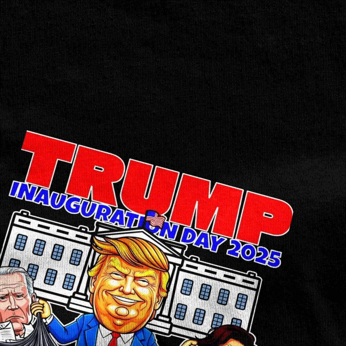 Oversized T Shirt Trump 2025 100% Cotton T-Shirts takes out the Garbage Novelty Tshirt for Man Summer Y2K Casual Casual Tees