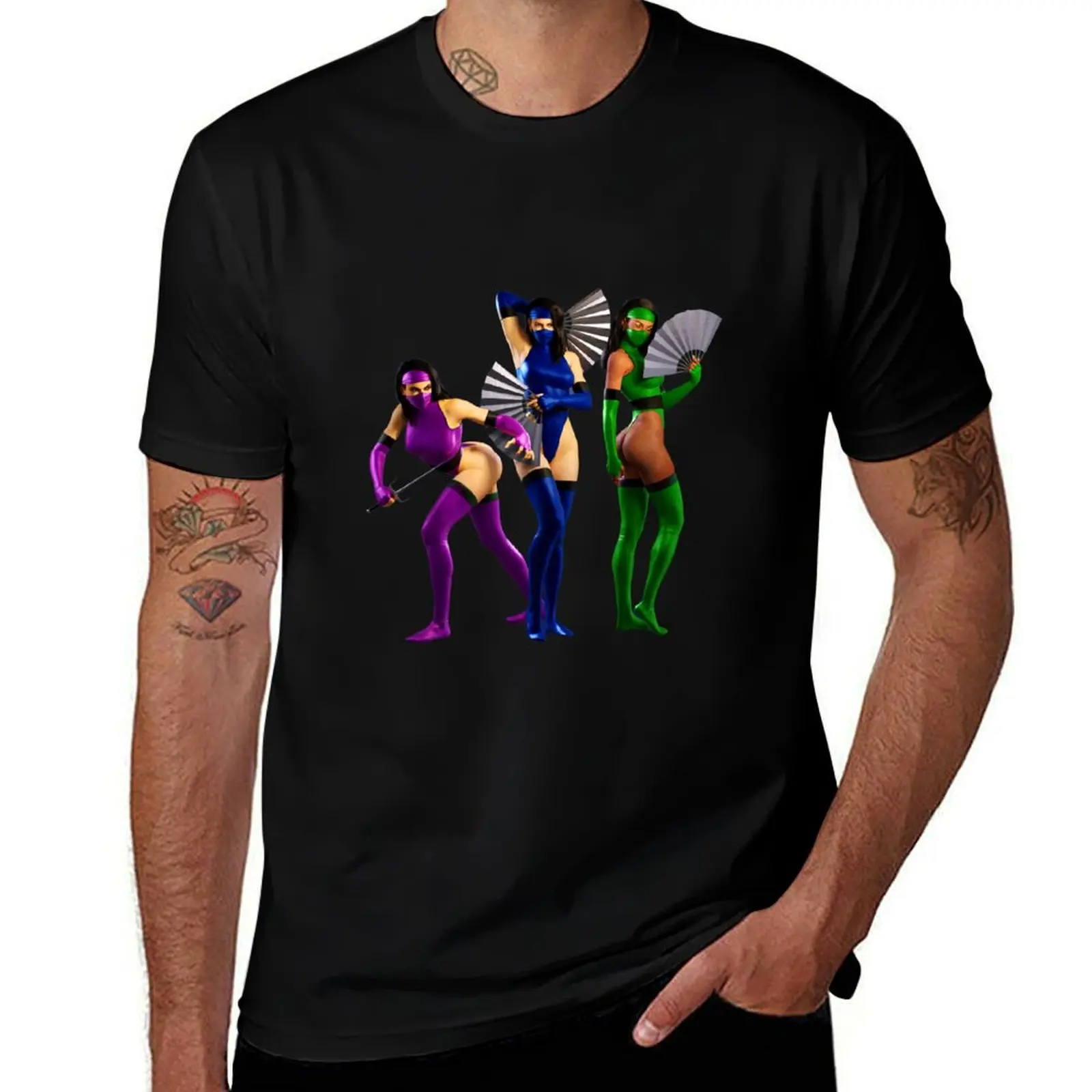 

Kitana Mileena Jade MK 2 Girls T-Shirt Casual Trendy Short Sleeve T-Shirt