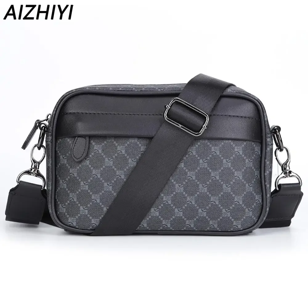 Business Shoulder Bag for Men PU Leather Messenger Bag Male Casual Sling Belt Crossbody Bags Man Design Handbag Purse Men's Bag