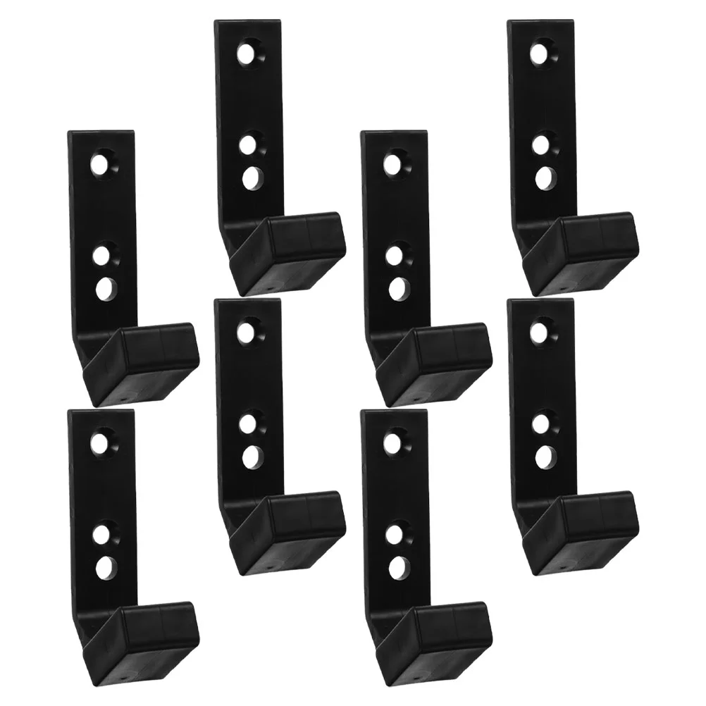 8PCS Barbell Hanger Garage Gym Bar Wall Rack Vertical Barbell Mount Rack for Home Fitness Equipment Gym Accessory