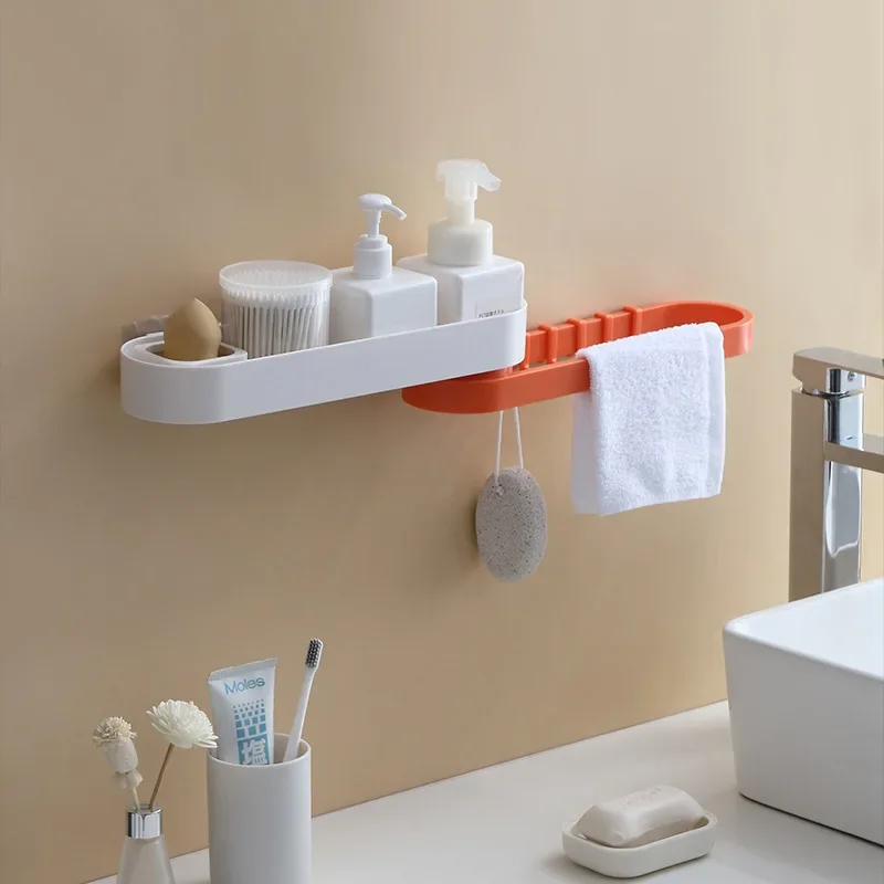 Creative Corner Shower Shelf Bathroom Shampoo Shower Shelf Holder Kitchen Storage Rack Organizer Wall Mounted Type SP52301