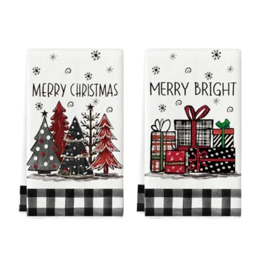 

Xmas Tree Gt Box Merry Christmas Kitchen Towels Dish Towels 18x26 Ih Holiday Merry Bright Winter Decoration Hand Towels Set of
