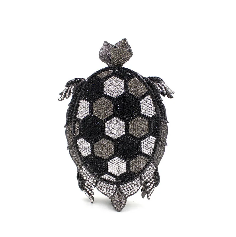 

Turtle Rhinestone Empty Metal Crystal Dinner Bag Handmade Diamond Women's Handbag Bolsos De Diseñador Lujo Rhinestone Clutch Bag