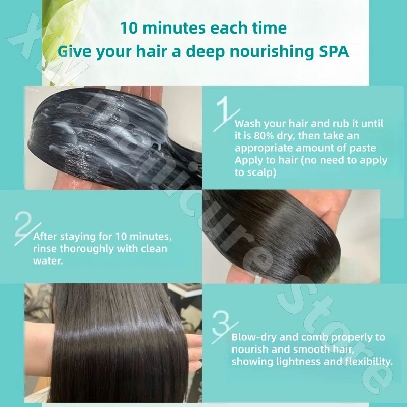 كريم العناية Ruili PPP بيرم وصبغ العناية بإصلاح الشعر الجاف بلسم ناعم وسلس 500 مل للرجال والنساء في المنزل #5