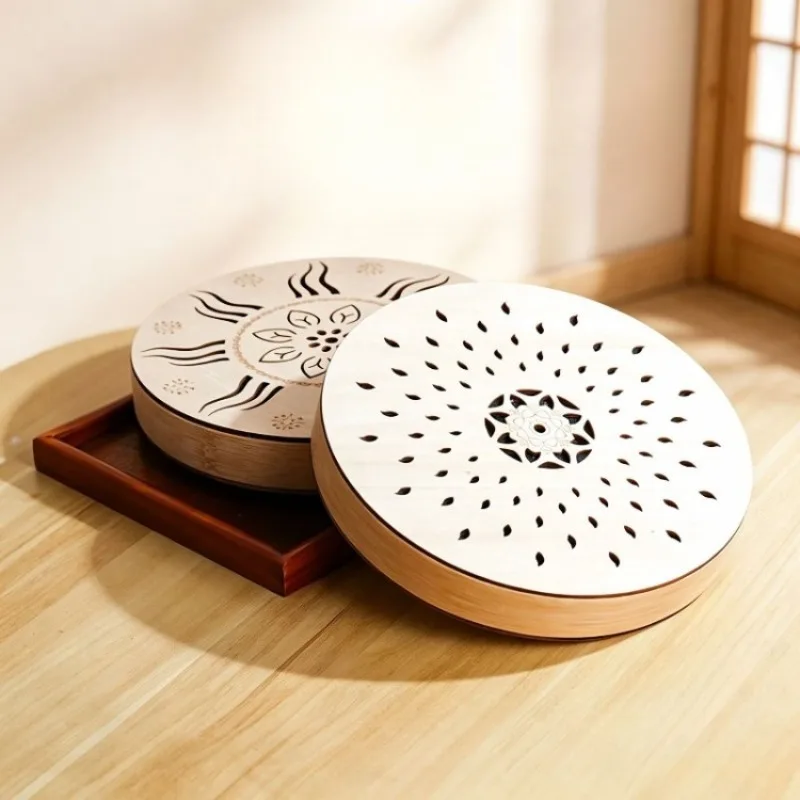 Wooden Stream Drums Sound Healing Natural Stream Drum Yoga Meditation Tambourine Early Education Therapy Musical Instruments