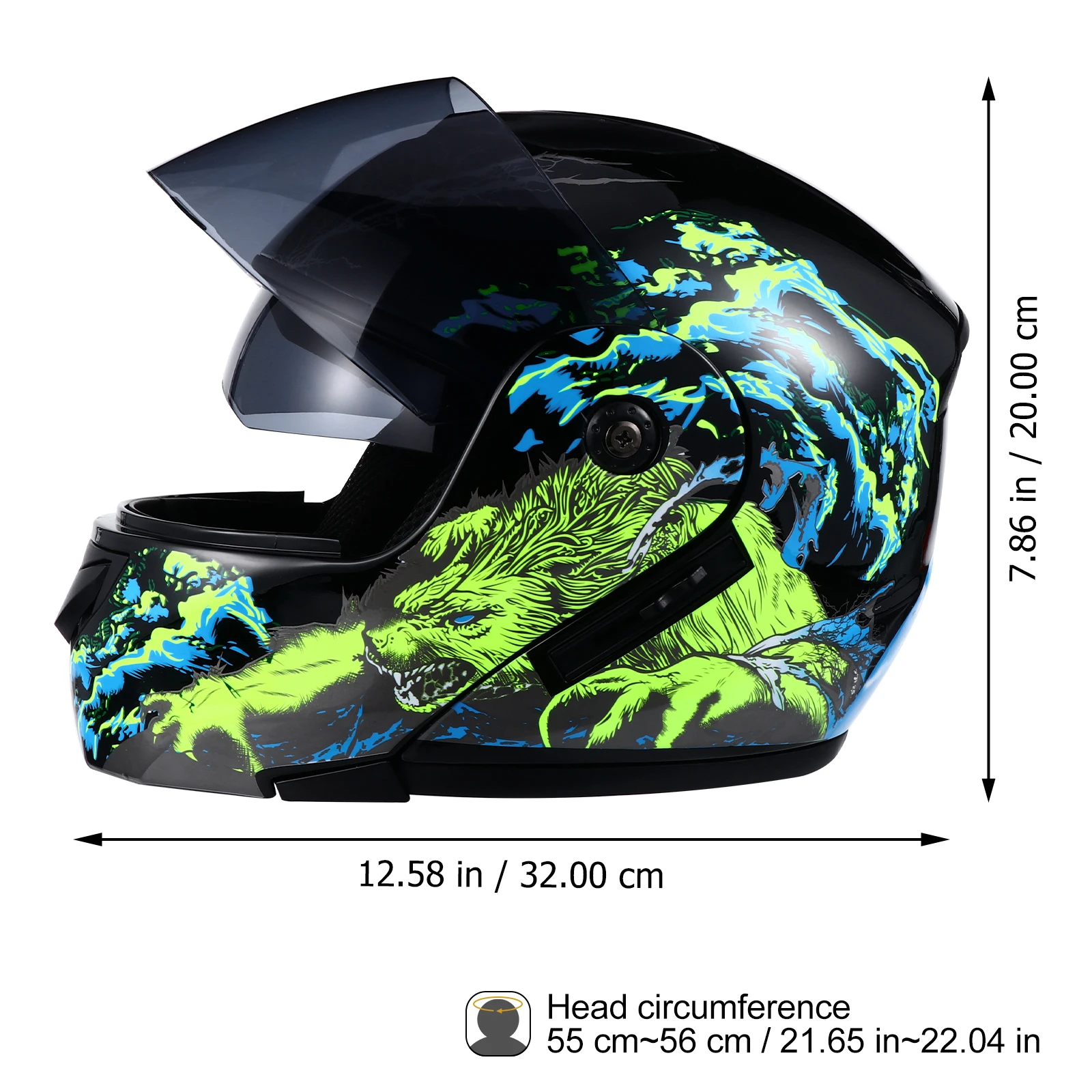 

1pc Motorcycle Stylish Off Road Safety Head Protector For Motocross Dirt Bike Outdoor Sports Unisex Pc Full Face