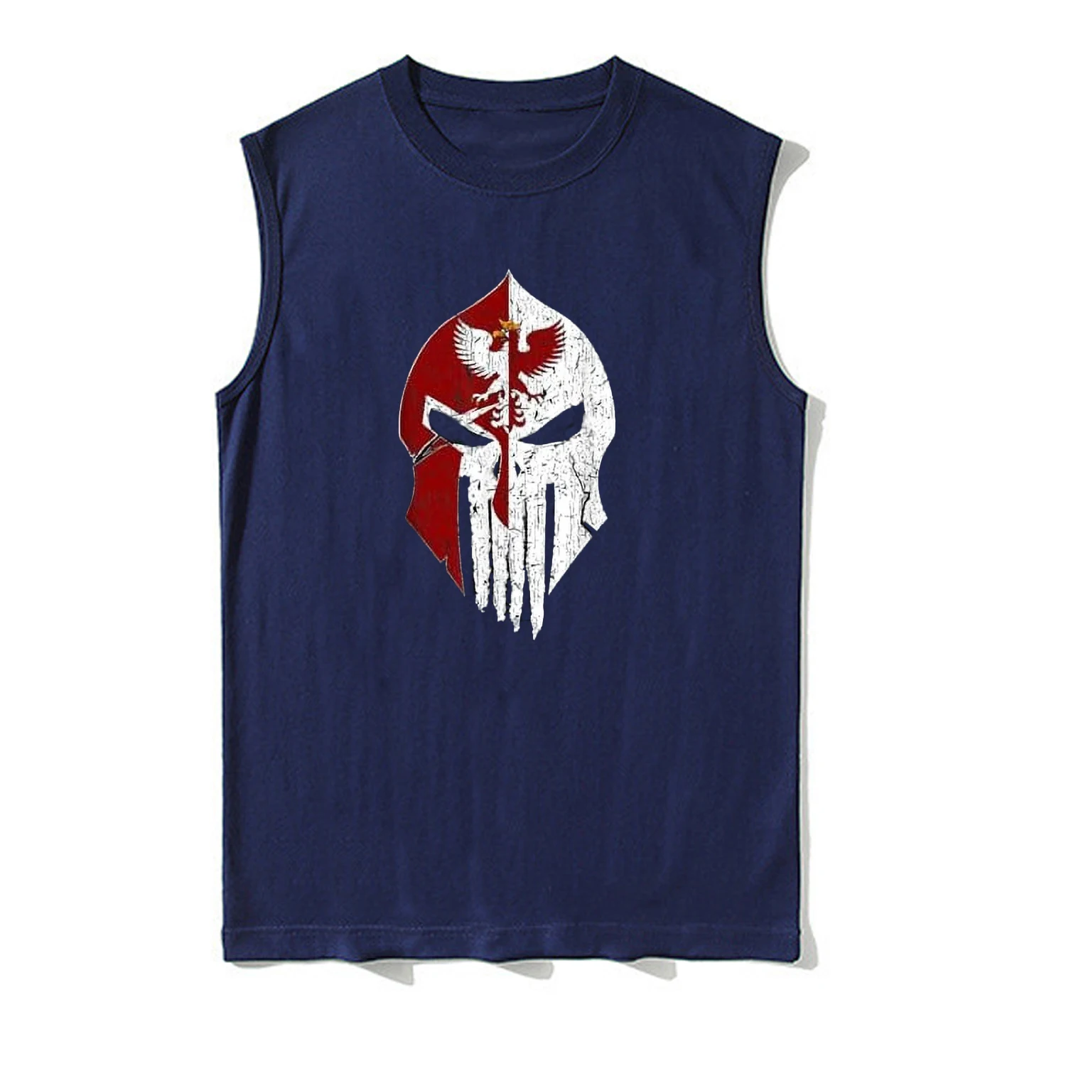 Polska Husaria Warrior Skull Polish Winged Hussar Tanktop New 100% Cotton O-Neck Summer Casual Mens Vest Sleeveless T-shirt