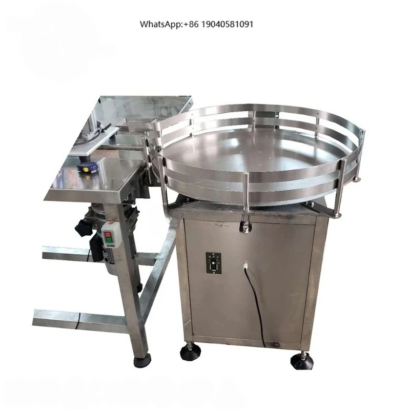 Rotating Round Plastic Bottle Sorting Sorter Accumulator Table Machine with Adjustable Support