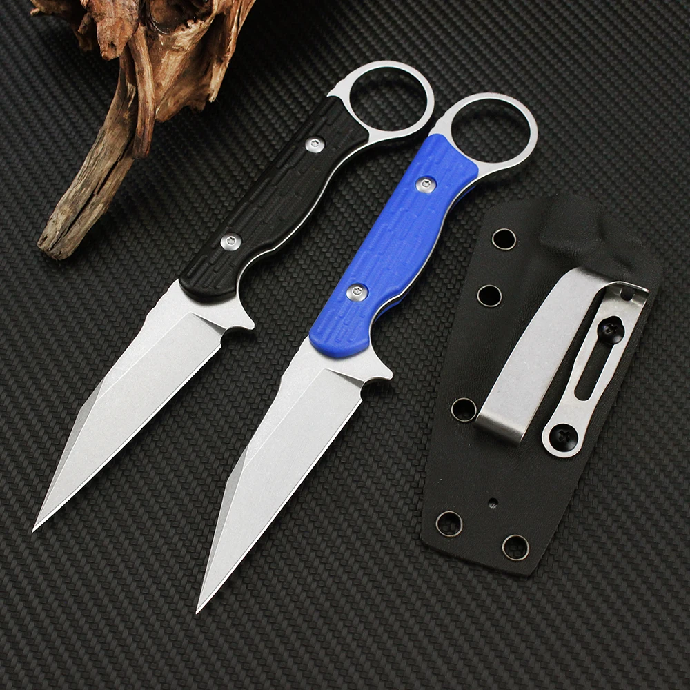 

Portable Toor Fixed Blade Neck Knife 14C28N Blade Outdoor Hunting Small Pocket Straight Knives High Quality Hiking Knife Tool