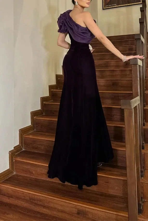 Adore personnalisé Style moderne mode élégant formel plissé froncé sirène une épaule robes longues robes d'occasion sur mesure