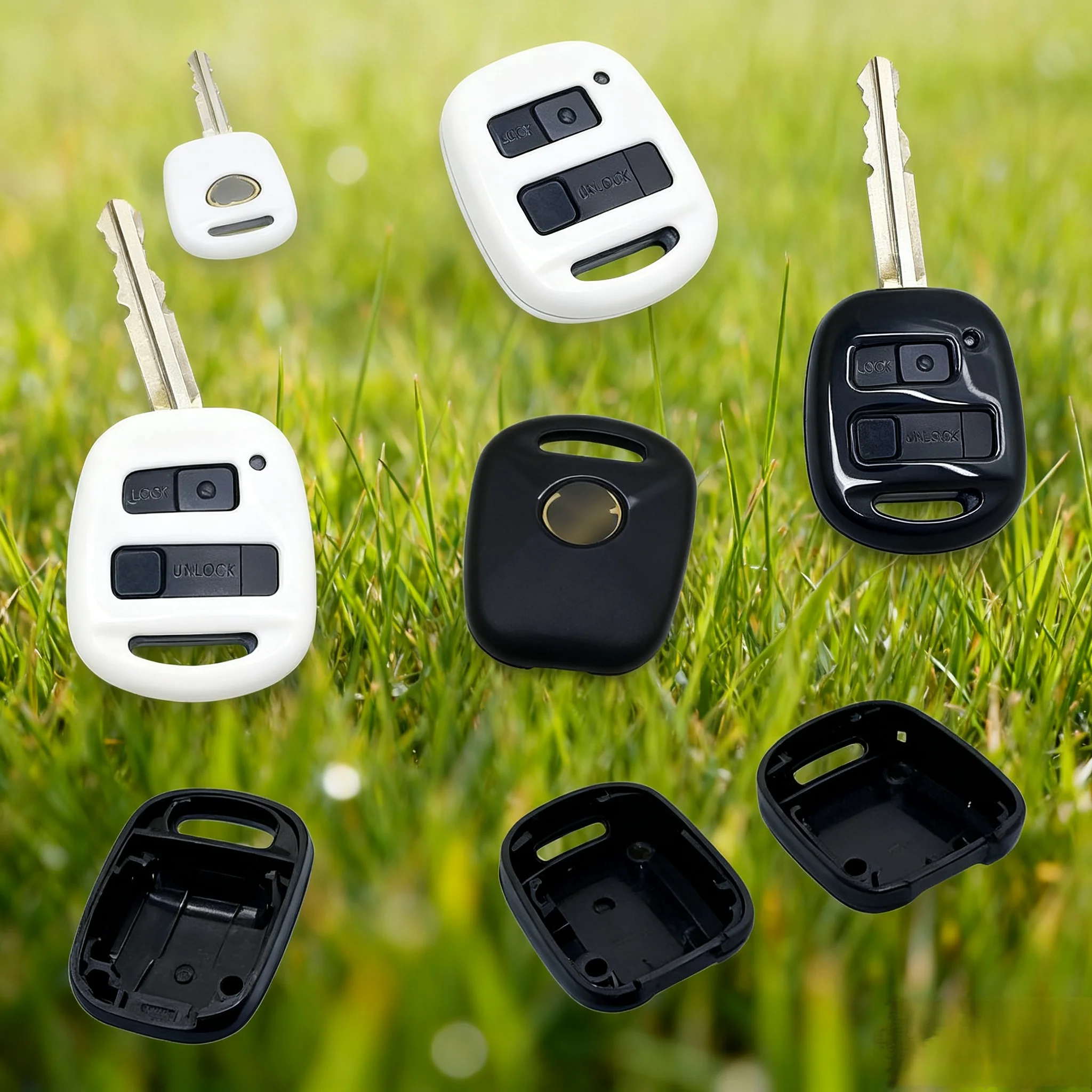 

Чехол для автомобильного ключа, 2 кнопки, корпус дистанционного ключа с лезвием TOY43, 2 микропереключателя, подходит для Toyota Yaris Prado Tarago Camry Corolla