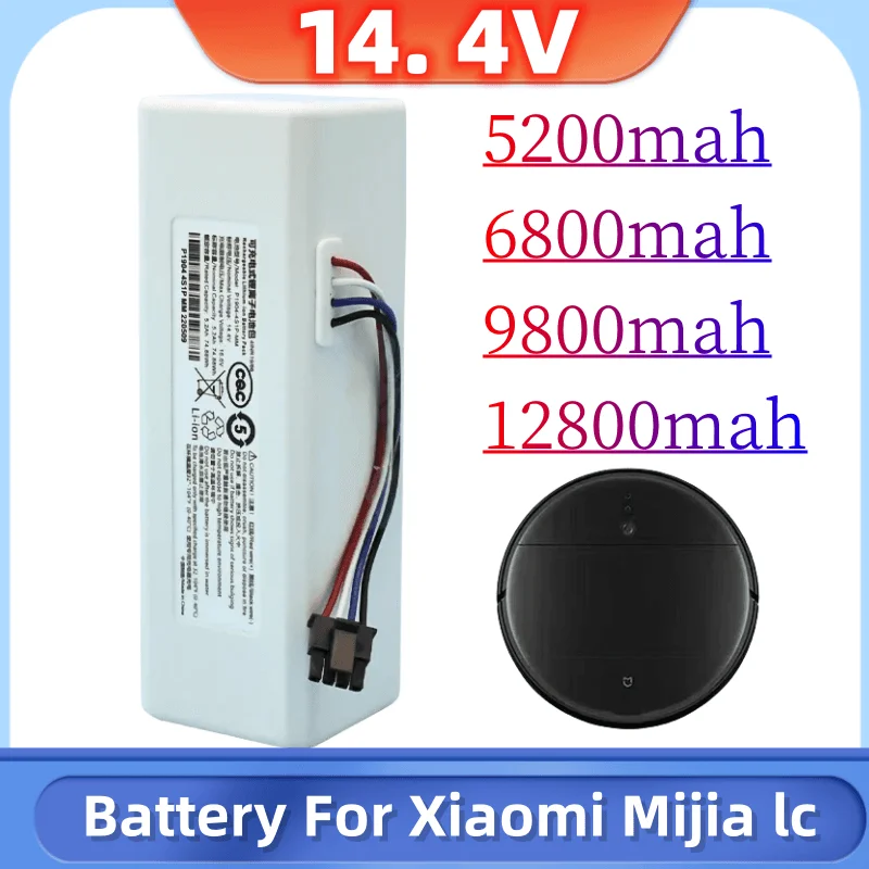 

14.4V 5200mAh--12800mAh Robot Vacuum Cleaner 1C Battery for Xiaomi Mijia 1C STYTJ01ZHM Robot Vacuum Mop Cleaner