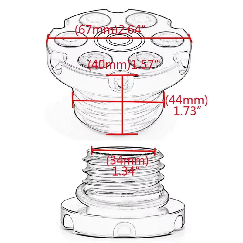 موثوقة ل سبورتستر 883 XL1200 X48 غطاء خزان الوقود خزان الوقود التبديل خزان وقود دراجة نارية التهوية غطاء الزيت الزخرفية #6