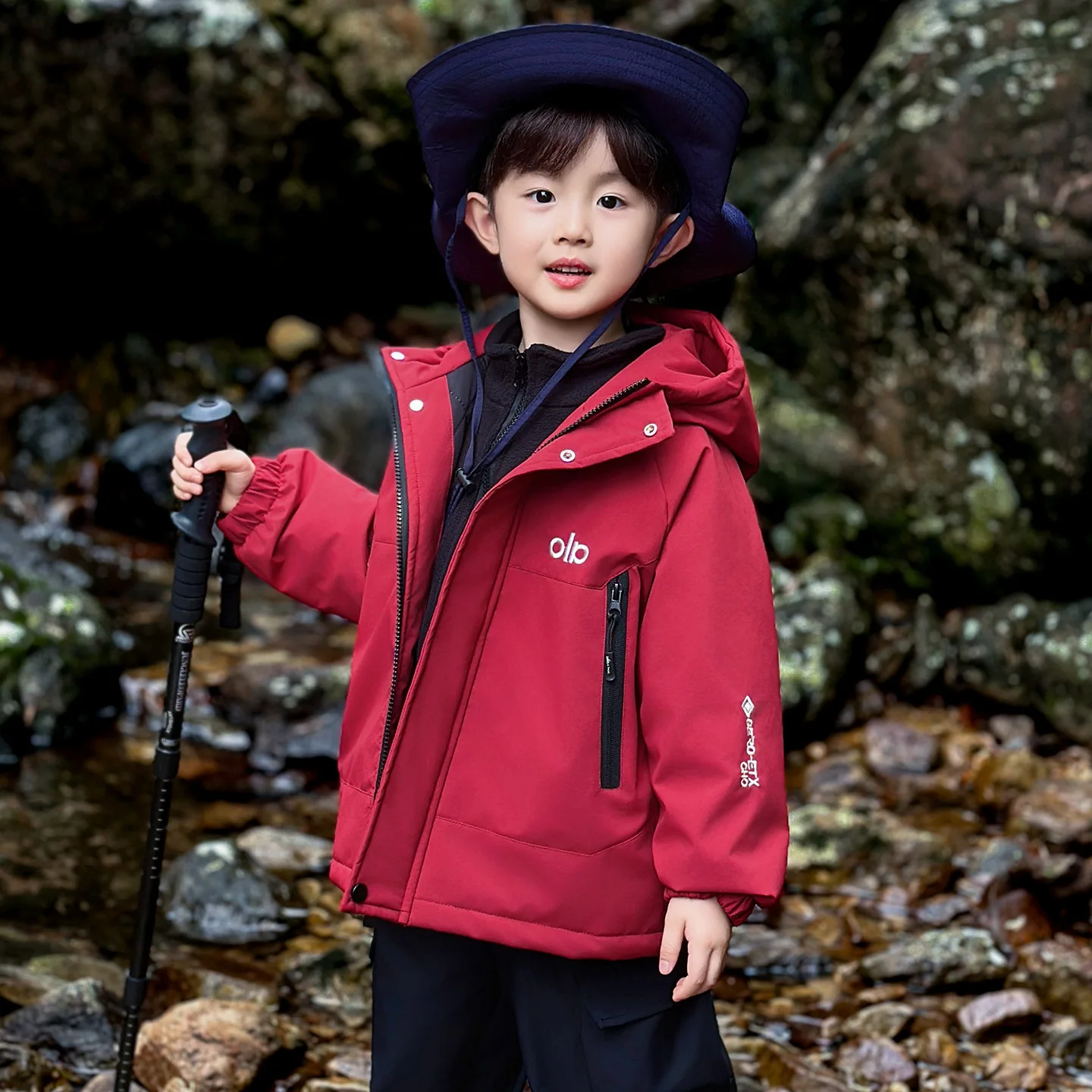 

Boys Winter Jaet 2025 New Sle Tee-in-One Detachable Youth lin Waterproof Thiened Hooded Coat for Boys And Teens