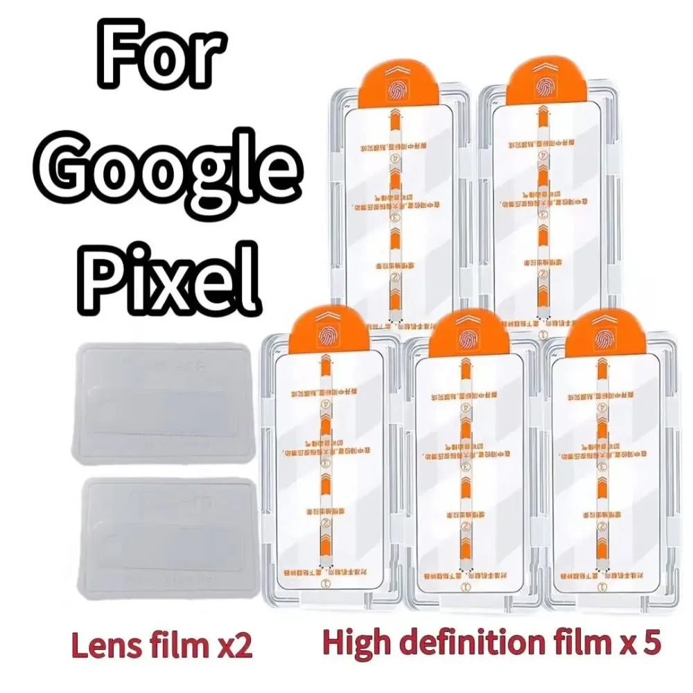

7Pcs Toughened Glass Screen Protector For Google Pixel 10 9 9A Pro XL 8A 8 7 7A 6A 5G High Sensitivity Anti Scratch No Bubbles