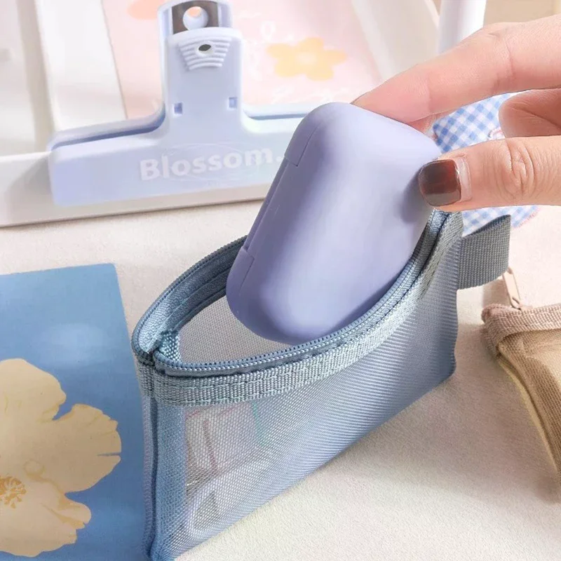 1PCS Portable Mini Zipper Mesh Storage Bag New Coin Purse Small Square Mesh Coin Purse Travel Storage Carry Pouch With Zippered
