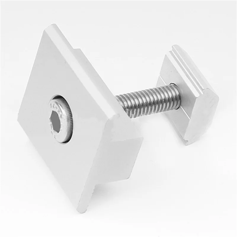 

B97A-30Pcs Солнечный зажим Регулируемый кронштейн для солнечной панели Зажим Широкая фотоэлектрическая поддержка для системы солнечных панелей 30 мм