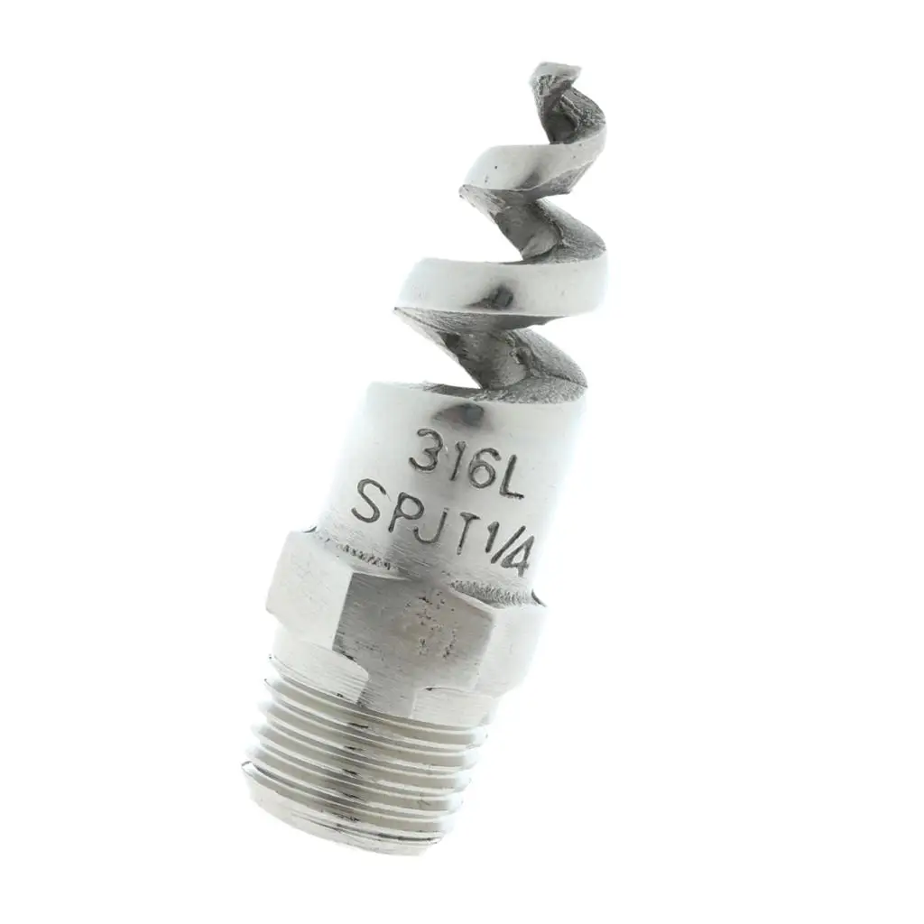 

Spiral Spray Nozzle 1/4\\\\\\\" Male 316L Stainless Steel 120°