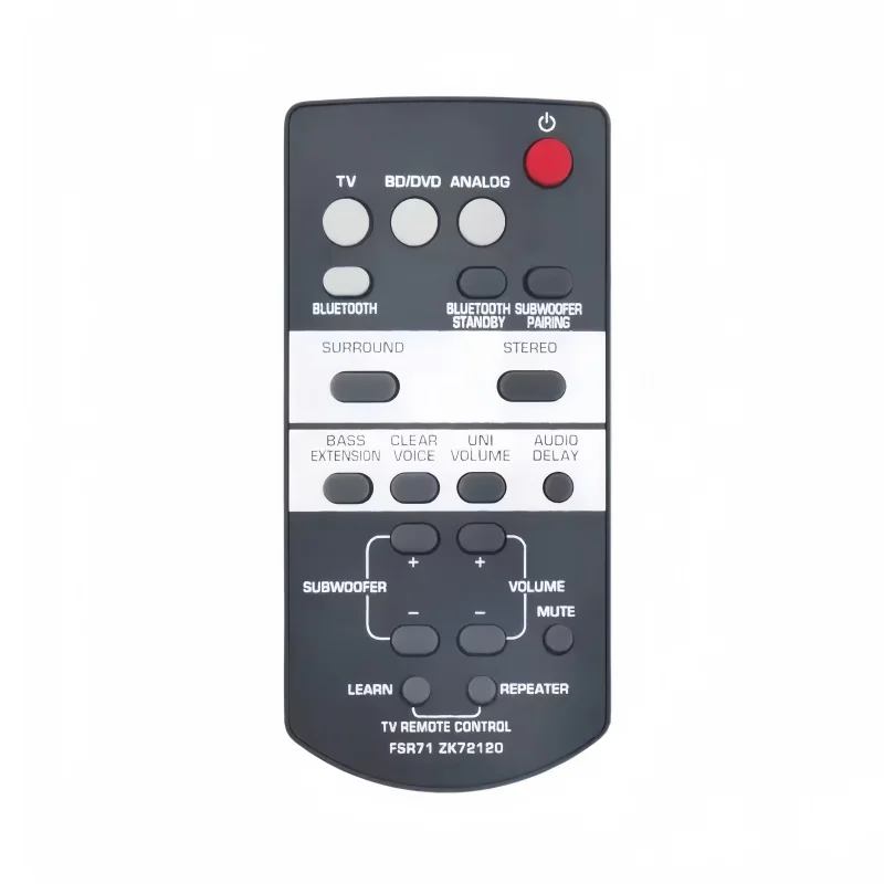 

Replacement Remote Control Spare Part FSR71 Zk72120 for Yamaha YAS-203 Sound Bar System