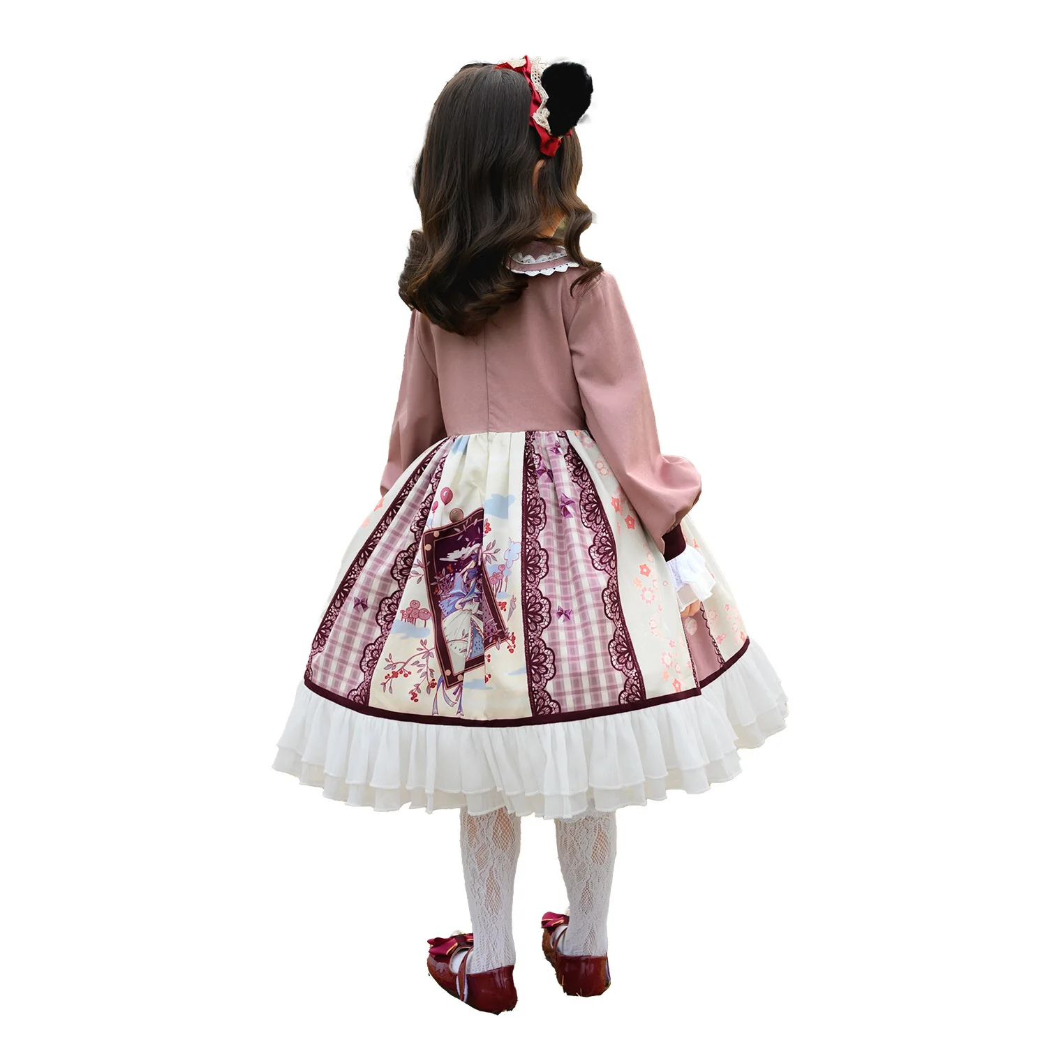 Children's Lolita Clothing Long Sleeved Princess Dress Spring and Summer Full Set Dress Lolita Halloween view 4