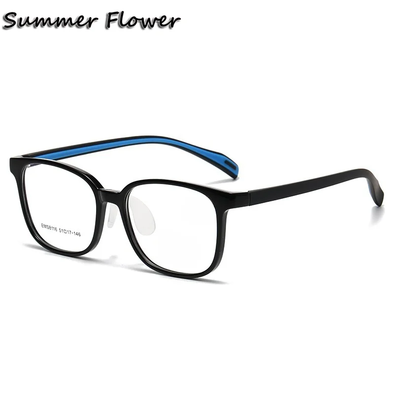 

Round TR90 Teens Optical Frame Flexible Light Weight Optical Prescription Spectacles Women Gradient Black Gafas