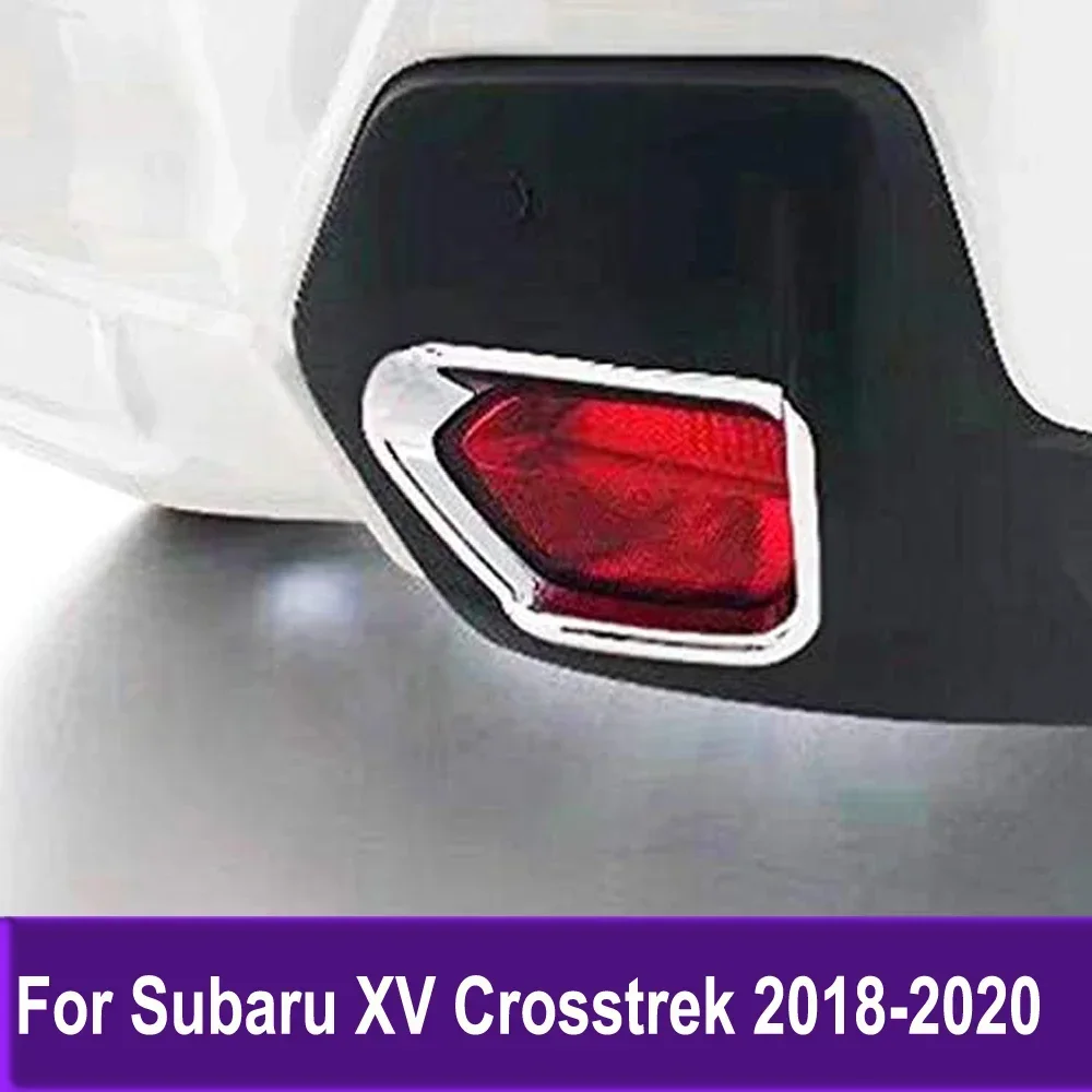 

For Subaru XV Crosstrek 2018 2019 2020 Rear Foglights Cover Fog Light Lamp Trim Sticker Decoration Exterior Accessories
