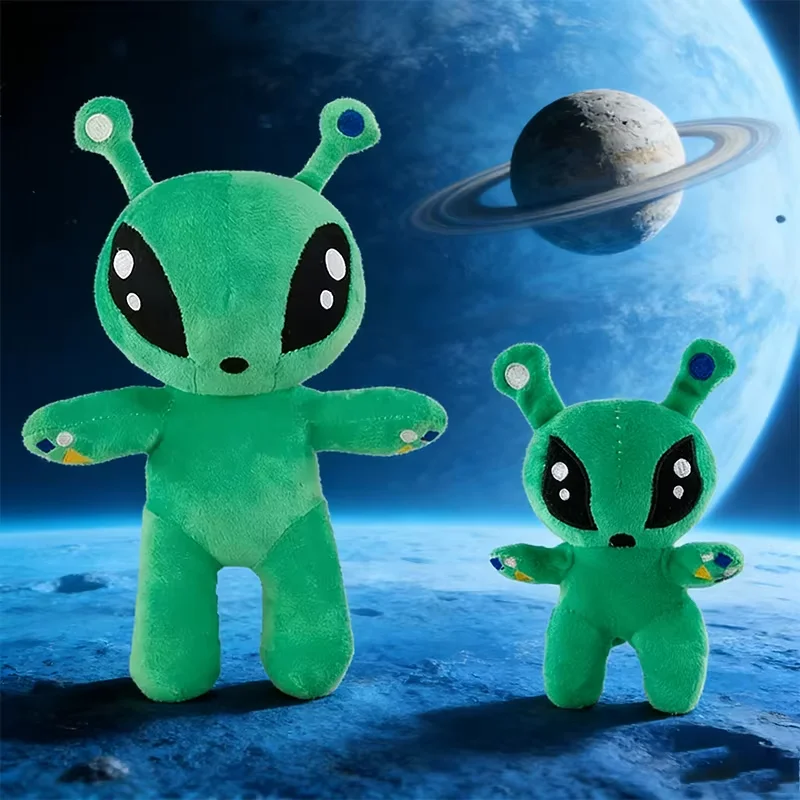 15/35CM Kawaii Green Alien Plush Toy Anime Tentacle Horn Alien Monsters Cartoon Anime Figure Accessories Doll Kid Sleep Hug Gift