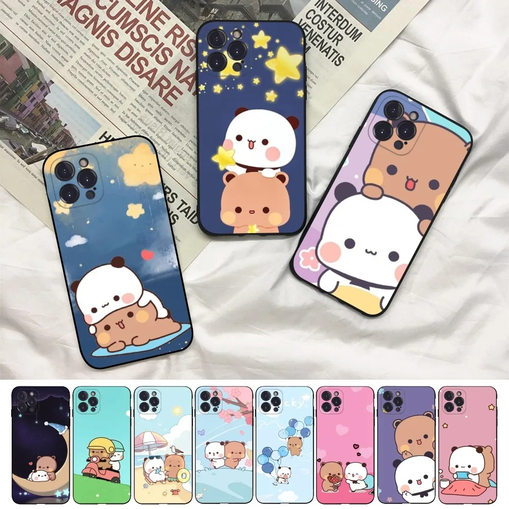 Cute BuBu DuDu Phone Case For iPhone 15 14 11 12 13 Mini Pro XS Max Cover 6 7 8 Plus X XR SE 2020 Funda Shell