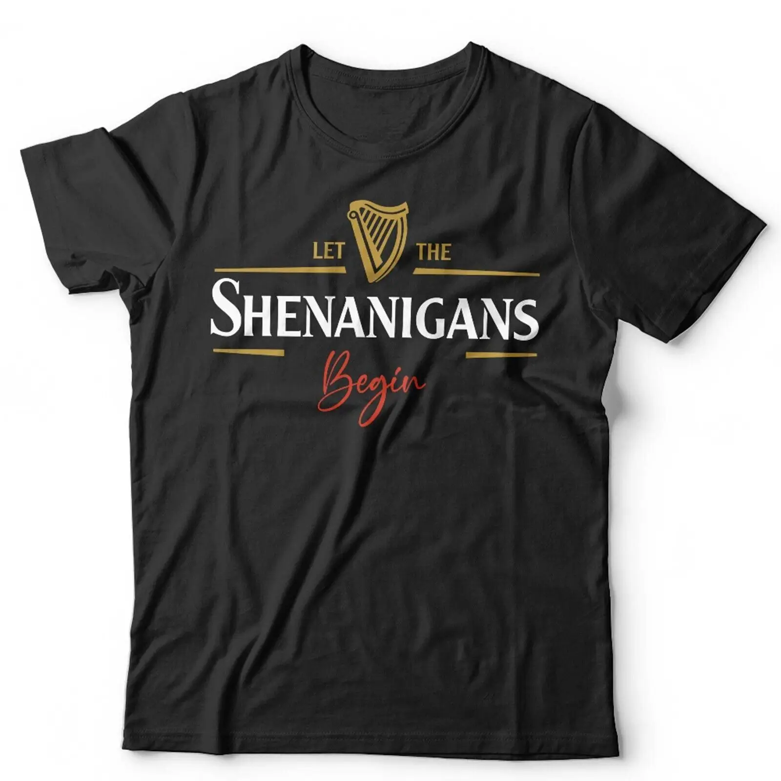 Let The Shenanigans Begin Unisex TShirt Large Fit 3-5XL St Patricks Day Beer