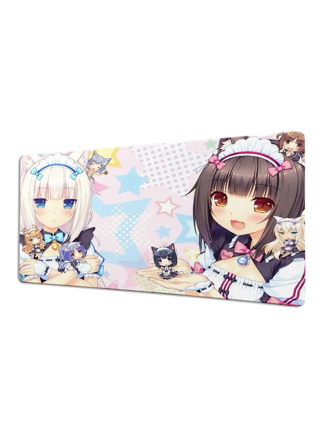 Anime Nekopara Urocza Dziewczyna Dywanik Duża Podkładka Ochronna na Biurko Komputerowe XXL Gamingowa Podkładka Pod Mysz z Obszytymi Krawędziami Gruba Mata Pod Klawiaturę Szybka Podkładka Pod Mysz — zdjęcie produktu 7
