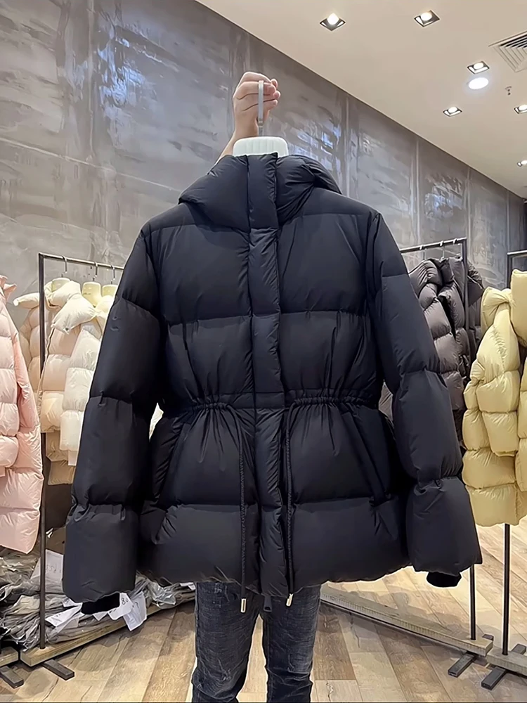 เสื้อโค้ทผู้หญิง Thiened Bread Sle รุ่น Jaet ความยาวปานกลาง อุ่นสบาย ดีไซน์ทันสมัย สไตล์ลำลอง ปิดด้วยซิป เหมาะสำหรับฤดูหนาว