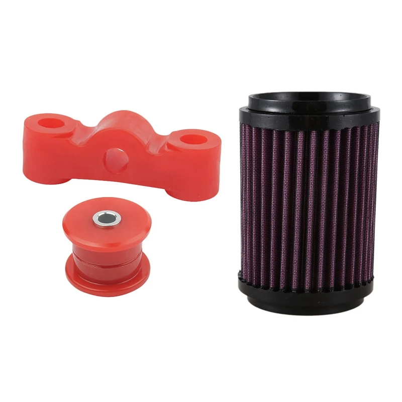 1 Set Manual Transmission Shifter Stabilizer Bushing Set D Series & 1 Pcs Motorcycle Air Filter Cleaner Grid