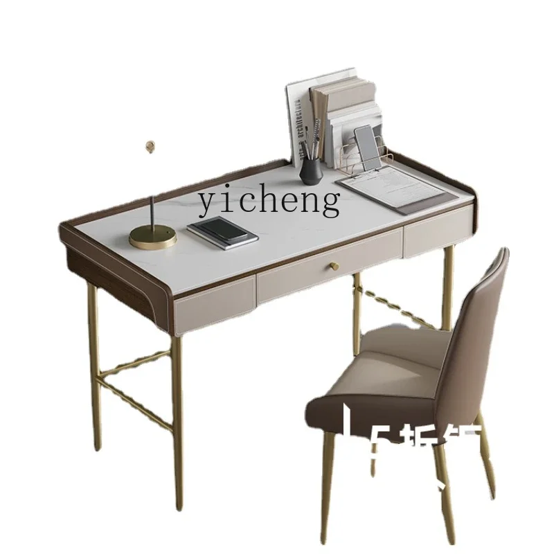 

XL Stone Plate Desk Chair Modern Simple and Light Luxury Study Table Writing Desk Home Study