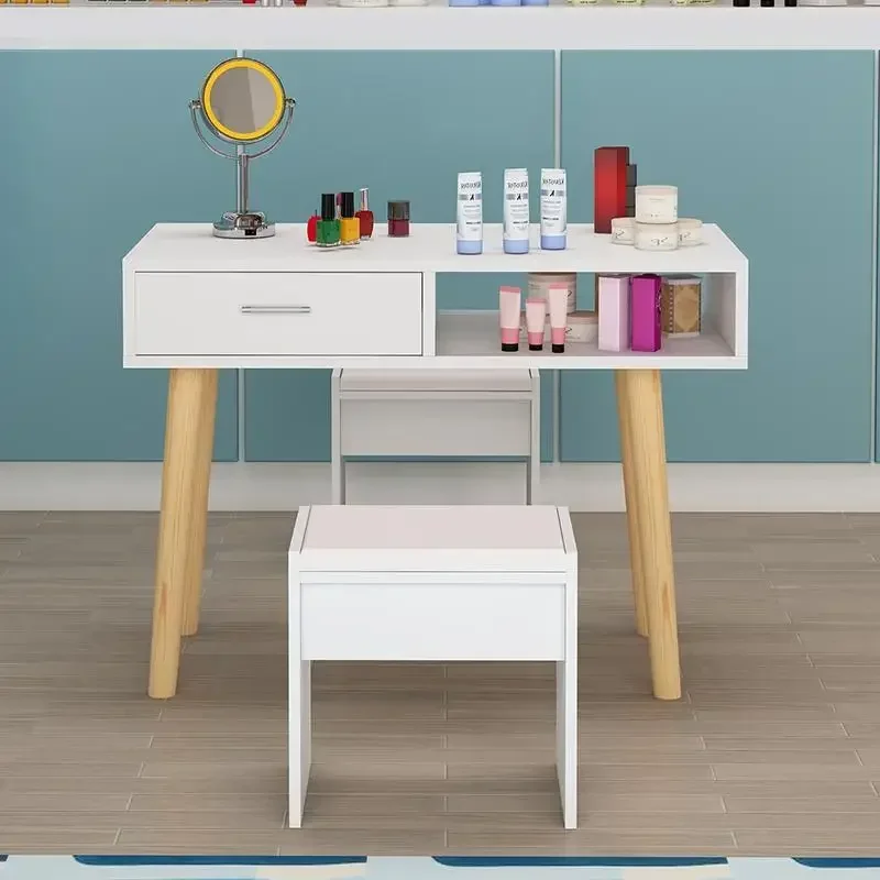 

Dressing Table Makeup Manicure Organizer Corner Nail Tables Desk Professional Supply Coffee Salon Station Aesthetics Nageltisch