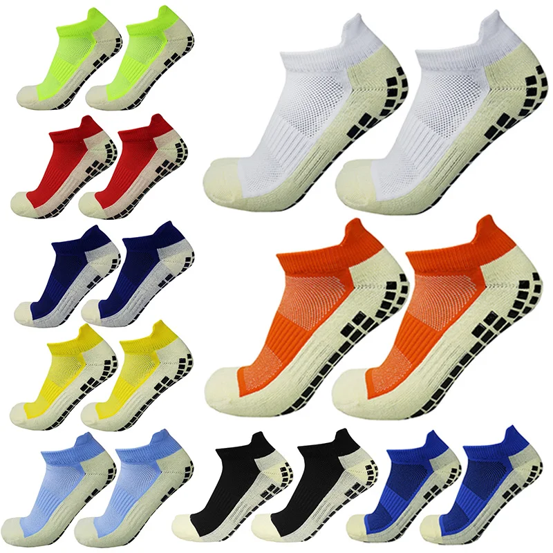 Men Women Sports Short Football Socks Silicone Anti Slip Grip Soccer Socks Calcetas Antideslizantes De Futbol