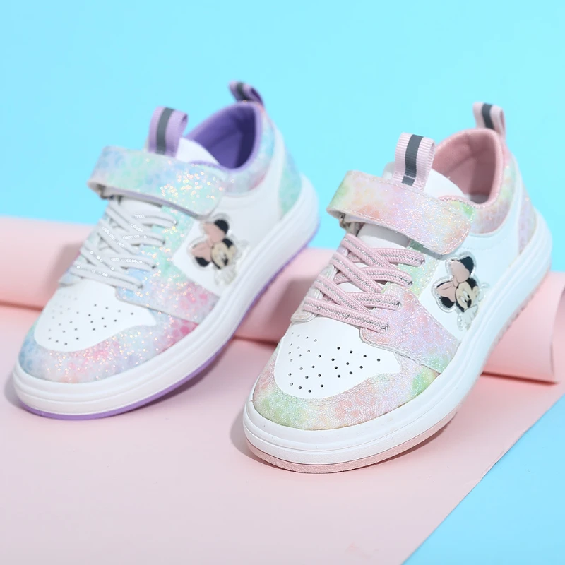 Disney scarpe di tela per bambini Sneakers per bambini Casual sport Tenis scarpe ragazzi e ragazze appartamenti autunno ragazze scarpe 2022 rosa