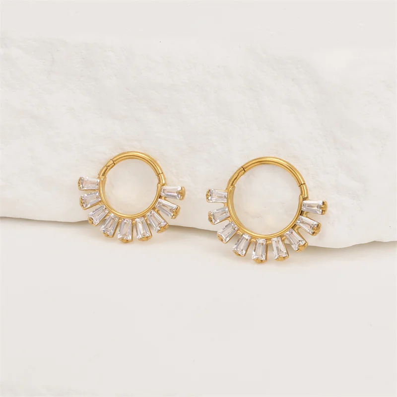 

316L nose piercing, Hinge segment piercing, tragus piercing, cartilage spiral body piercing