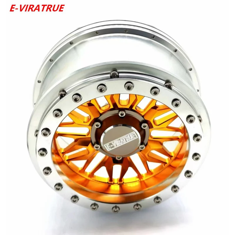 E-VIRATRUE Aluminum Wheel For Losi DBXL-E 2.0&GAS /TRAXXAS XRT/XMAXX/Kraton/Outcast&30 Degree North truck1/5 (4pcs)