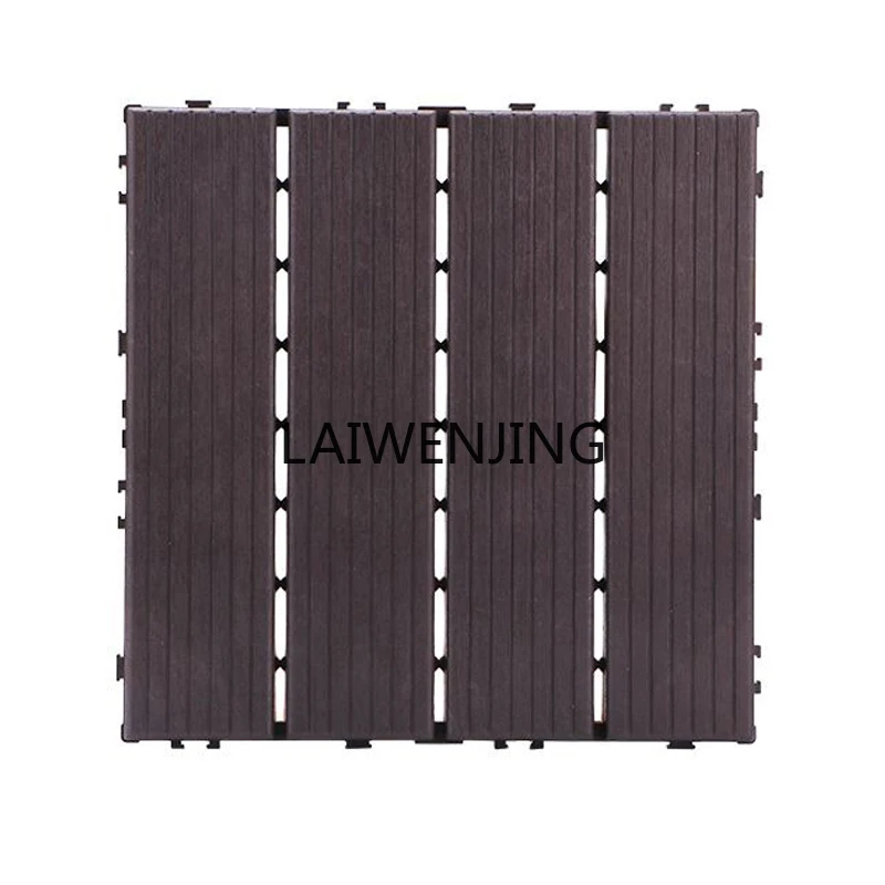 

HLZ balcony ecological anti-corrosion plastic wood floor self-paved courtyard wood floor