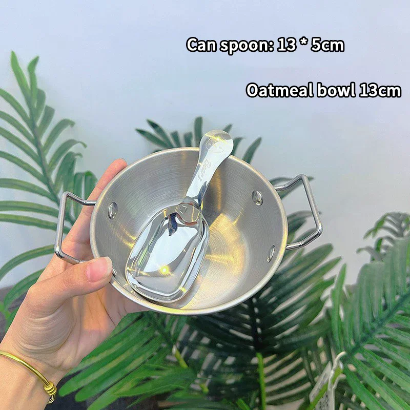 Solo Item Korean Culinary Style Bowl; Lasting Stainless Steel Rice Wine Cup; Double-Fisted Snacks Plate; Instant Ramen Bowl