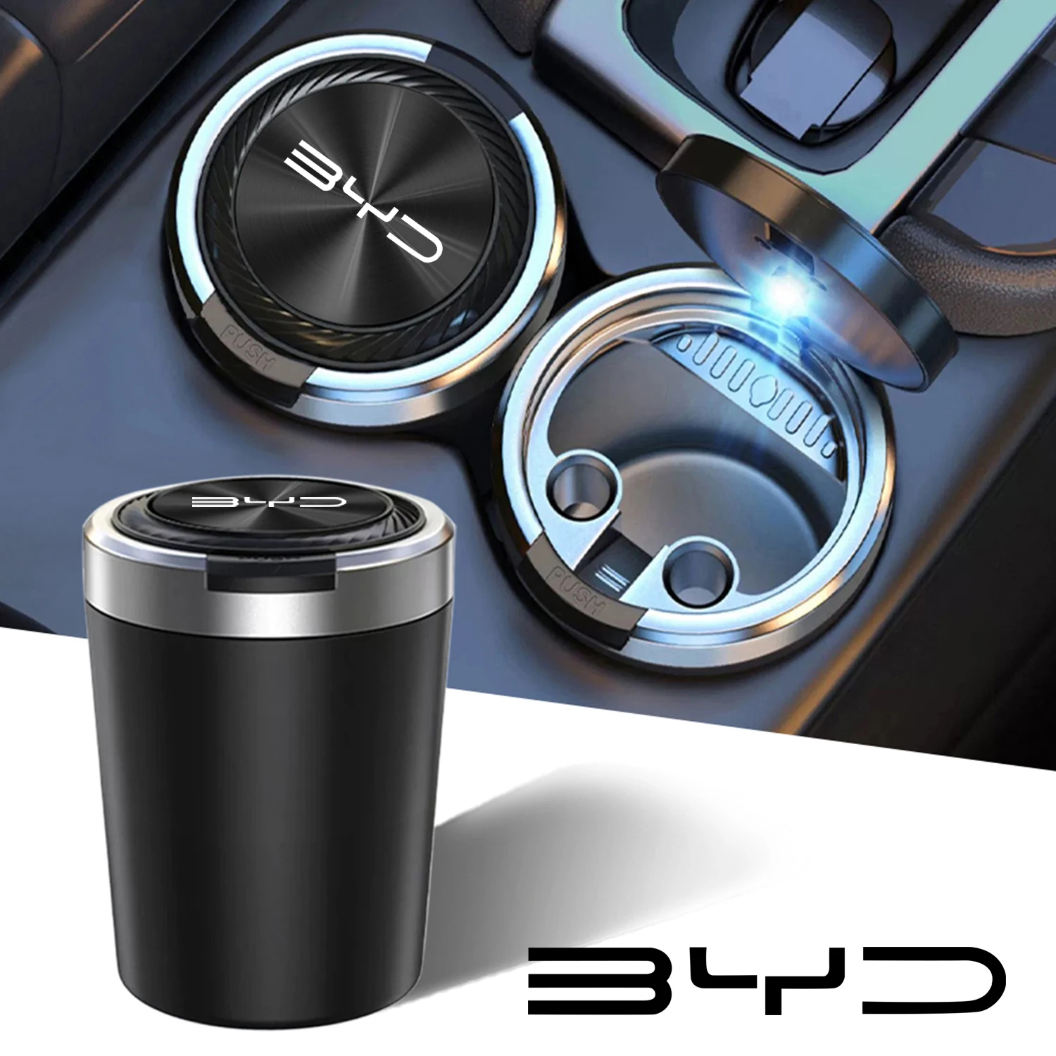 car cenicero ashtray texture car accessoires for BYD Build your dreams han tang ev dm d1 song MAX