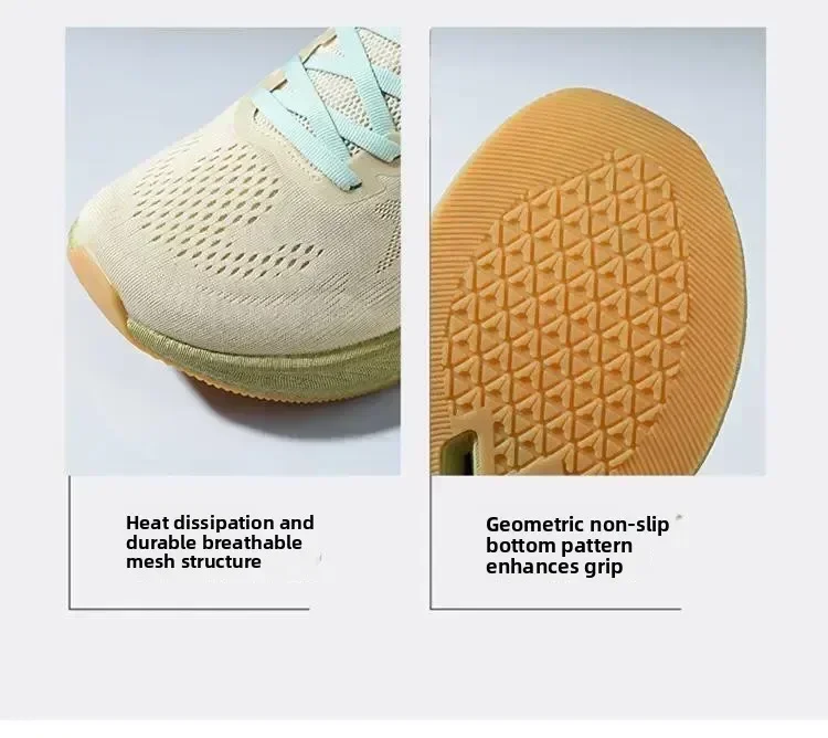 Herren-Laufschuhe mit breiter Passform, Komfort-Wanderschuhe für Damen, Unisex Atmungsaktives Mesh, Rutschfeste Dämpfung Trainingsschuhe – Detail 3