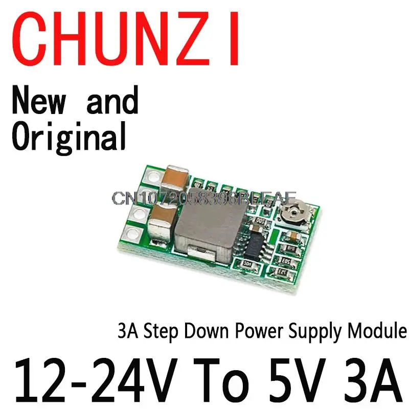 Mini DC-DC 12-24V To 5V 3A Step Down Power Supply Module Voltage Buck Converter Adjustable 97.5% 1.8V 2.5V 3.3V 5V 9V 12V